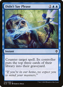 Didn't Say Please [Throne of Eldraine] - The Mythic Store | 24h Order Processing