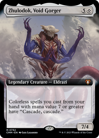 Zhulodok, Void Gorger (Extended Art) [Commander Masters] - The Mythic Store | 24h Order Processing