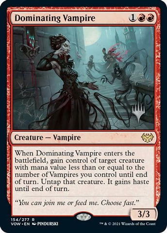 Dominating Vampire (Promo Pack) [Innistrad: Crimson Vow Promos] - The Mythic Store | 24h Order Processing