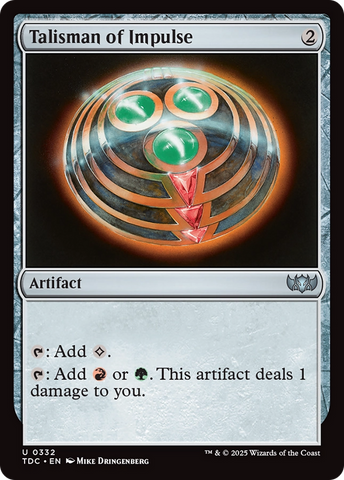Talisman of Impulse [Tarkir: Dragonstorm Commander] - The Mythic Store | 24h Order Processing