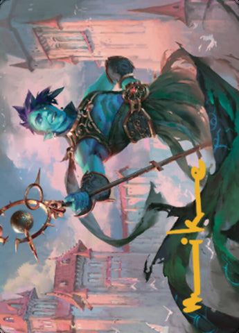 Haughty Djinn Art Card (Gold-Stamped Signature) [Dominaria United Art Series] - The Mythic Store | 24h Order Processing