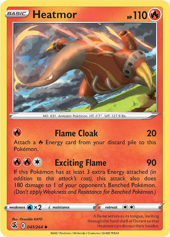Heatmor (041/264) [Sword & Shield: Fusion Strike] - The Mythic Store | 24h Order Processing