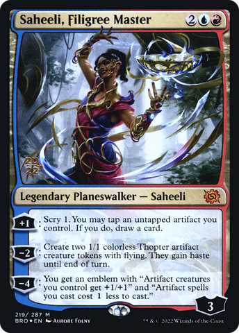 Saheeli, Filigree Master [The Brothers' War Prerelease Promos] - The Mythic Store | 24h Order Processing