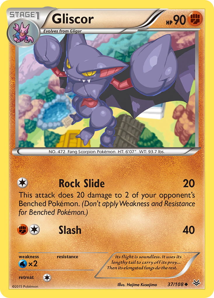 Gliscor (37/108) [XY: Roaring Skies] - The Mythic Store | 24h Order Processing
