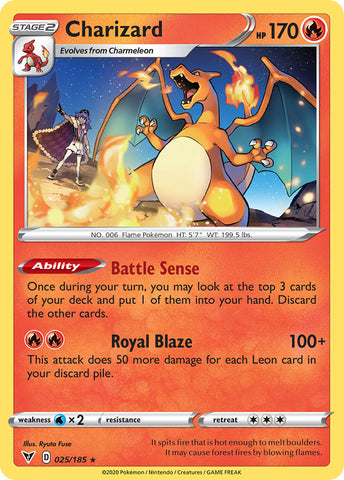 Charizard (025/185) [Sword & Shield: Vivid Voltage] - The Mythic Store | 24h Order Processing