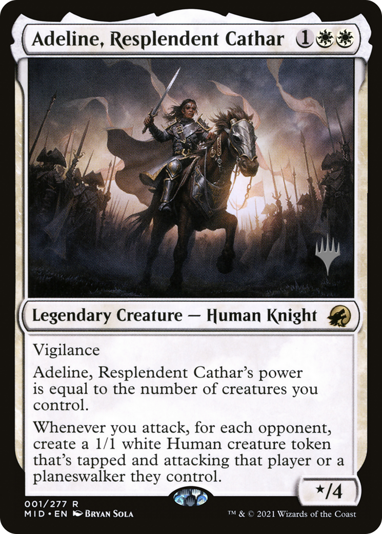 Adeline, Resplendent Cathar (Promo Pack) [Innistrad: Midnight Hunt Promos] - The Mythic Store | 24h Order Processing