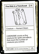 Five Kids in a Trenchcoat [Mystery Booster Playtest Cards] - The Mythic Store | 24h Order Processing