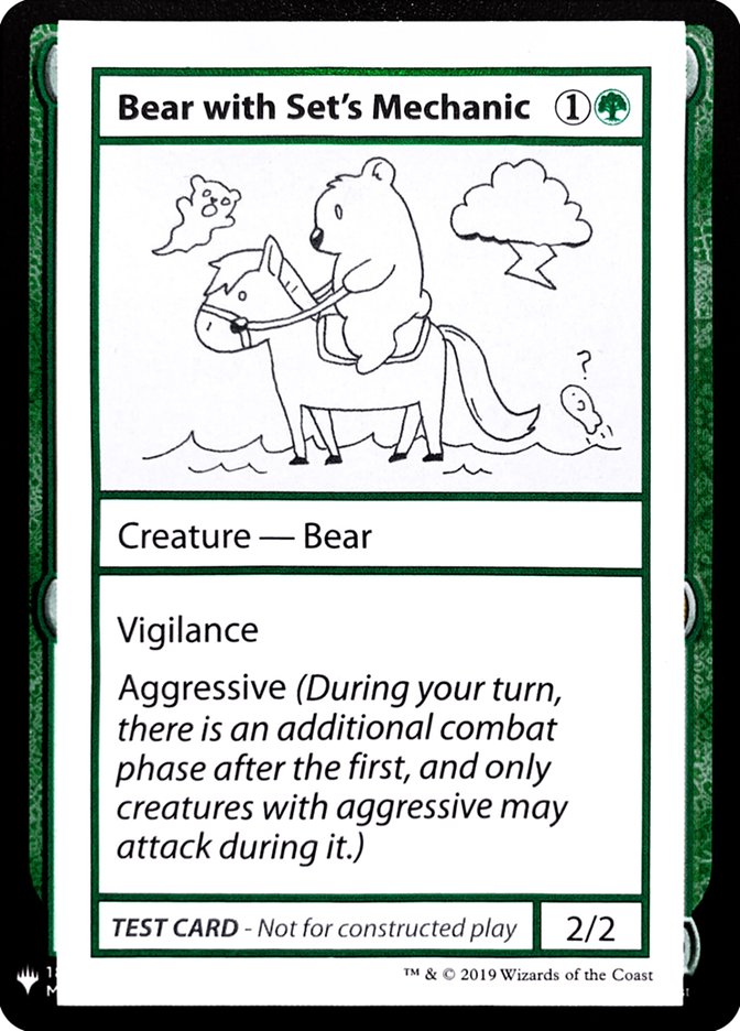 Bear with Set's Mechanic [Mystery Booster Playtest Cards] - The Mythic Store | 24h Order Processing
