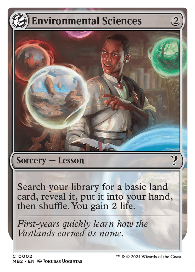 Environmental Sciences (White Border) [Mystery Booster 2] - The Mythic Store | 24h Order Processing