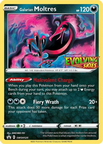 Galarian Moltres (SWSH125) (Prerelease Promo) [Sword & Shield: Black Star Promos] - The Mythic Store | 24h Order Processing