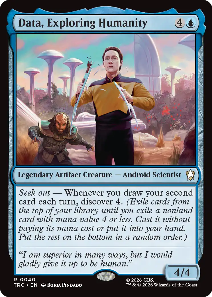 Data, Exploring Humanity (Surge Foil) [Star Trek Commander] - The Mythic Store | 24h Order Processing