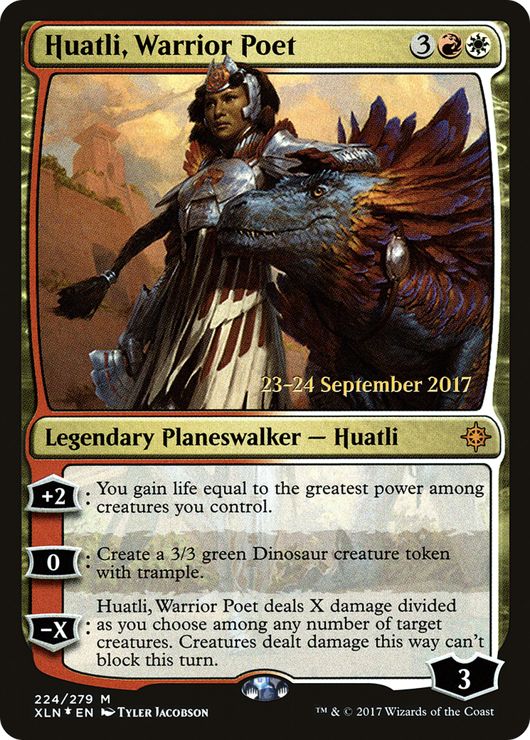 Huatli, Warrior Poet [Ixalan Prerelease Promos] - The Mythic Store | 24h Order Processing
