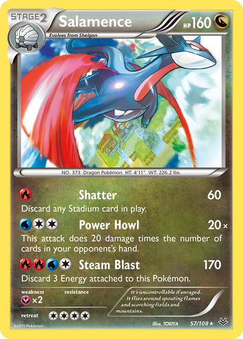 Salamence (57/108) (Theme Deck Exclusive) [XY: Roaring Skies] - The Mythic Store | 24h Order Processing