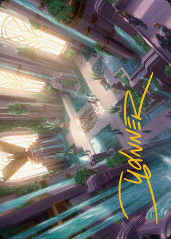 Spara's Headquarters Art Card (Gold-Stamped Signature) [Streets of New Capenna Art Series] - The Mythic Store | 24h Order Processing