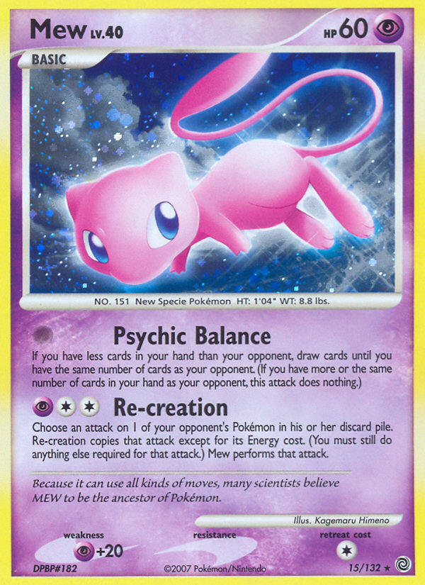 Mew (15/132) [Diamond & Pearl: Secret Wonders] - The Mythic Store | 24h Order Processing