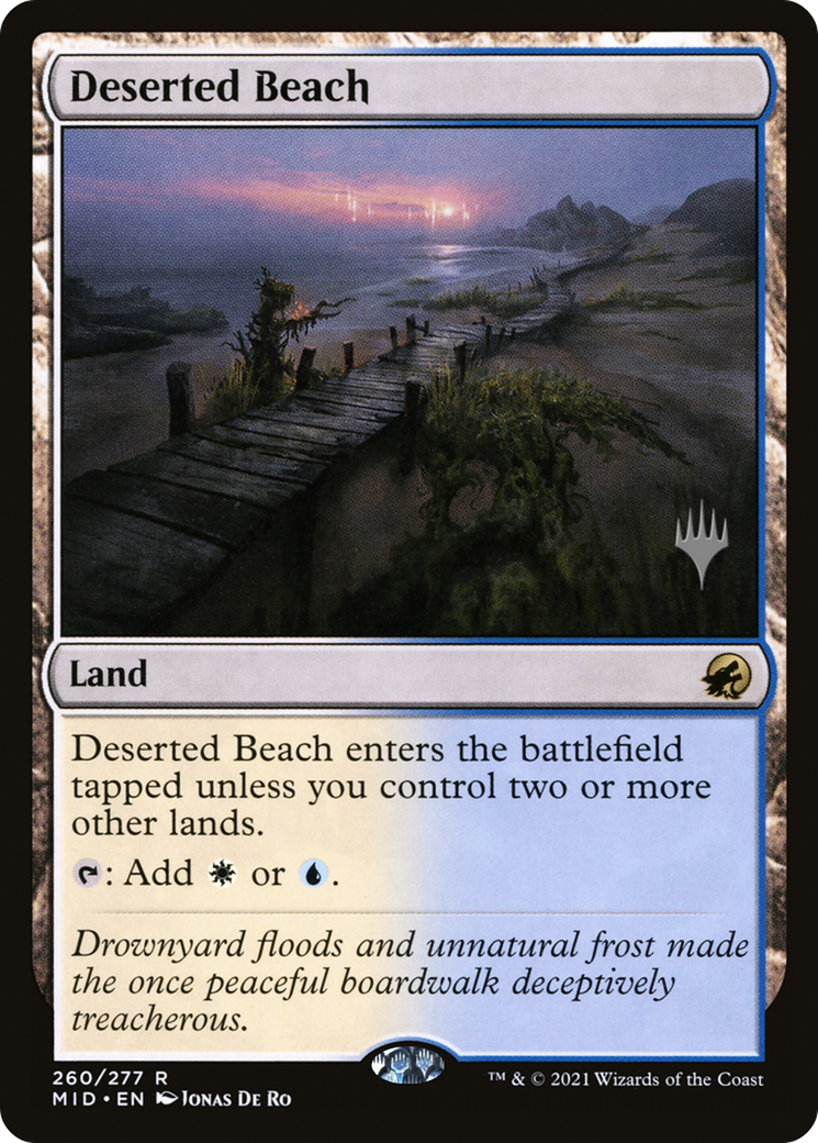 Deserted Beach (Promo Pack) [Innistrad: Midnight Hunt Promos] - The Mythic Store | 24h Order Processing