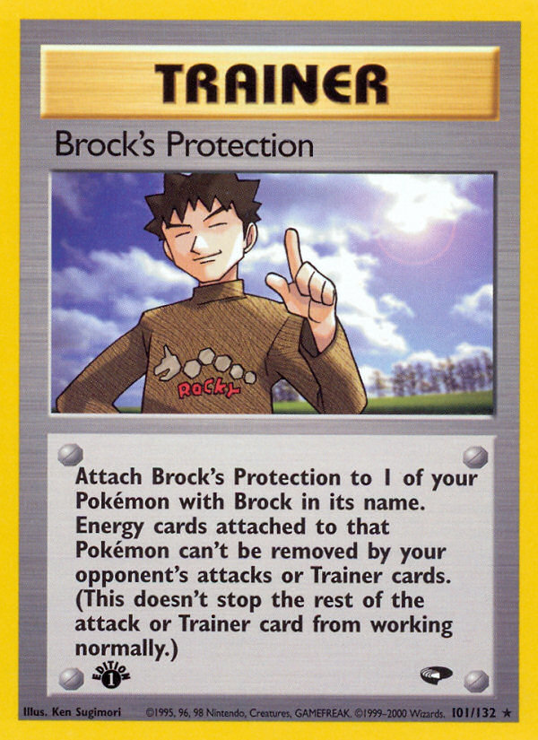 Brock's Protection (101/132) [Gym Challenge 1st Edition] - The Mythic Store | 24h Order Processing
