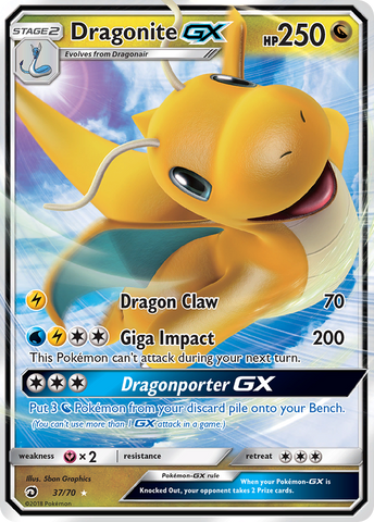 Dragonite GX (37/70) [Sun & Moon: Dragon Majesty] - The Mythic Store | 24h Order Processing