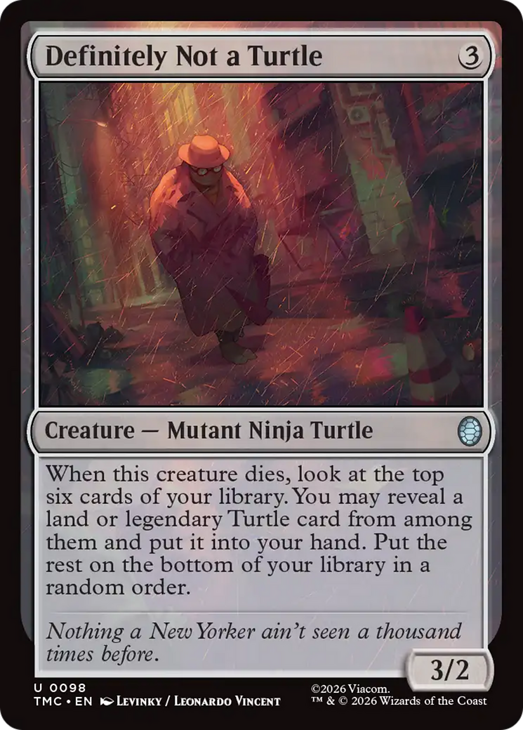 Definitely Not a Turtle [Teenage Mutant Ninja Turtles Commander] - The Mythic Store | 24h Order Processing