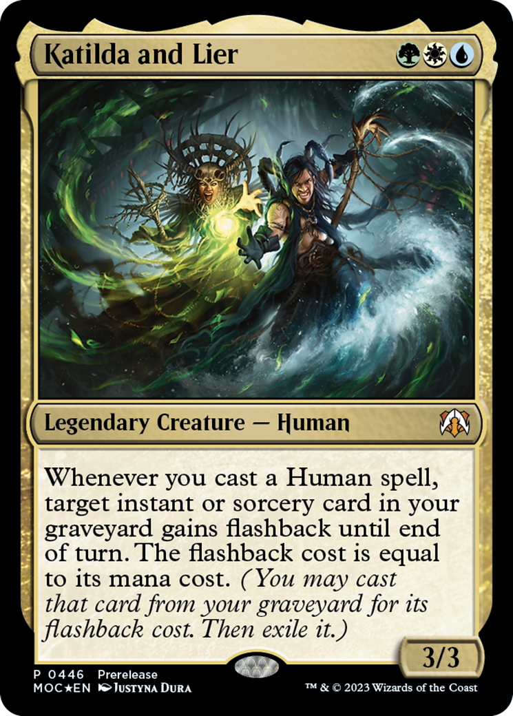 Katilda and Lier [March of the Machine Commander Prerelease Promos] - The Mythic Store | 24h Order Processing