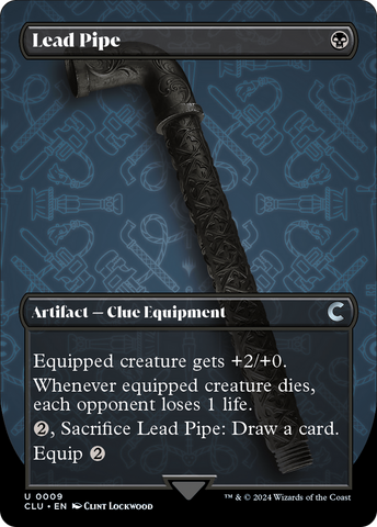 Lead Pipe (Borderless) [Ravnica: Clue Edition] - The Mythic Store | 24h Order Processing