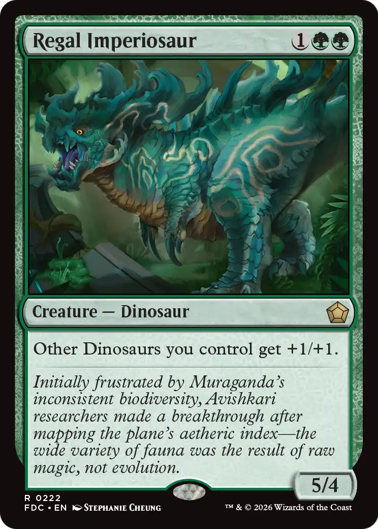Regal Imperiosaur [Foundations Commander] - The Mythic Store | 24h Order Processing