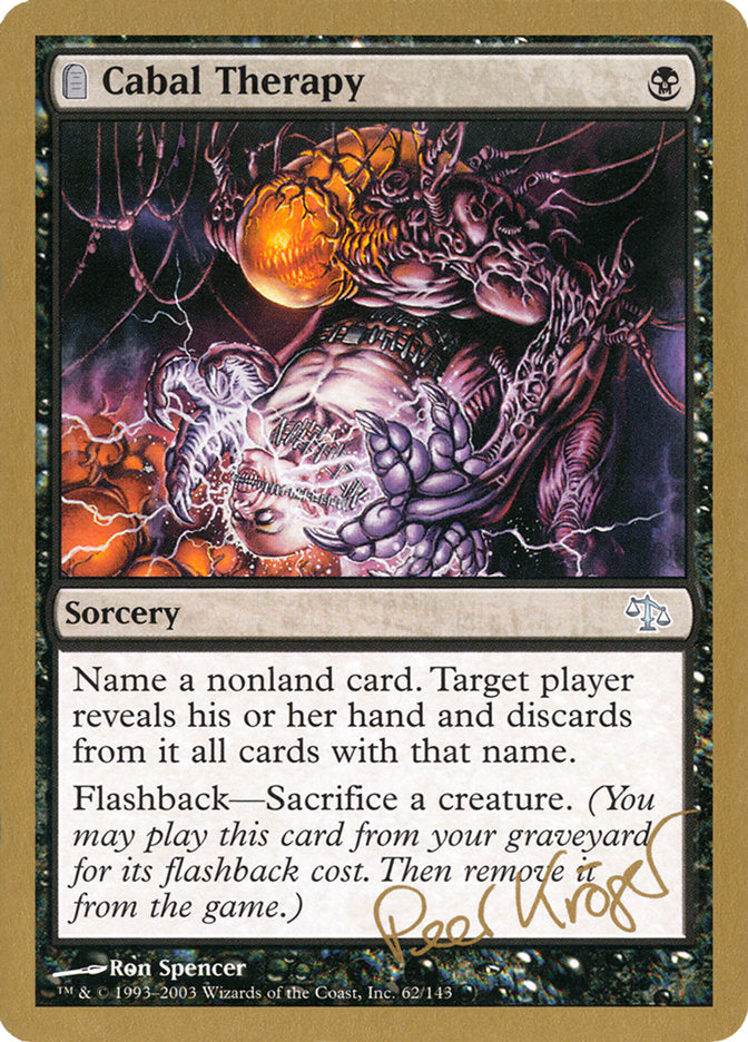 Cabal Therapy (Peer Kroger) [World Championship Decks 2003] - The Mythic Store | 24h Order Processing
