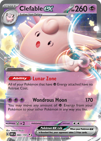 Clefable ex (082/197) [Scarlet & Violet: Obsidian Flames] - The Mythic Store | 24h Order Processing