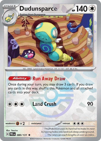 Dudunsparce (080/131) (Poke Ball Pattern) [Scarlet & Violet: Prismatic Evolutions] - The Mythic Store | 24h Order Processing