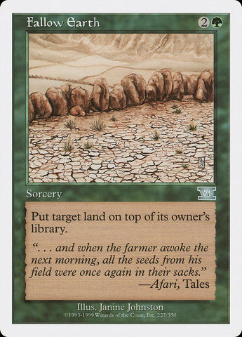 Fallow Earth [Classic Sixth Edition] - The Mythic Store | 24h Order Processing