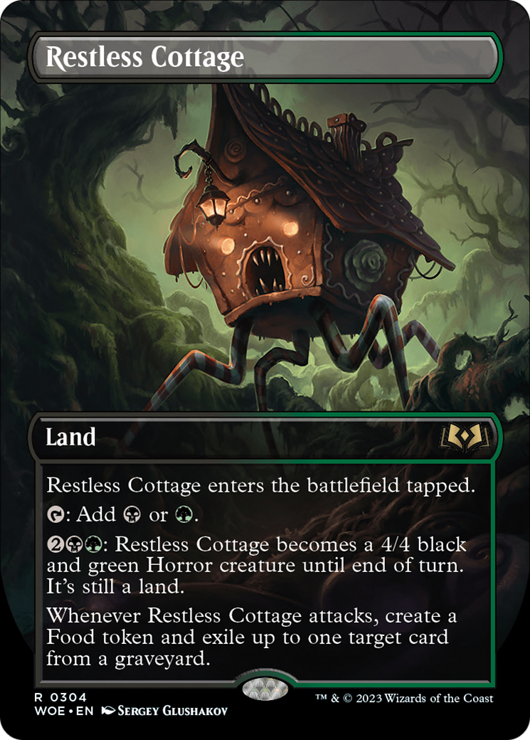 Restless Cottage (Borderless Alternate Art) [Wilds of Eldraine] - The Mythic Store | 24h Order Processing