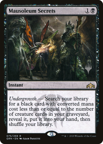 Mausoleum Secrets (Promo Pack) [Guilds of Ravnica Promos] - The Mythic Store | 24h Order Processing
