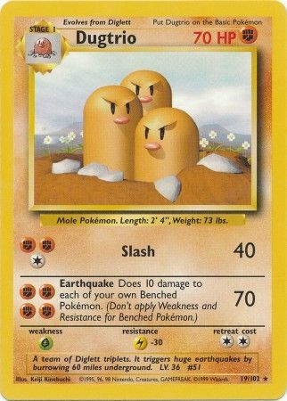 Dugtrio (19/102) [Base Set Unlimited] - The Mythic Store | 24h Order Processing