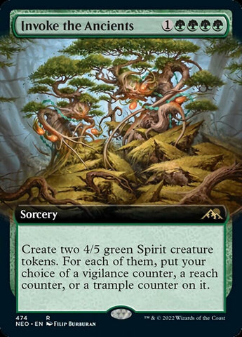 Invoke the Ancients (Extended Art) [Kamigawa: Neon Dynasty] - The Mythic Store | 24h Order Processing