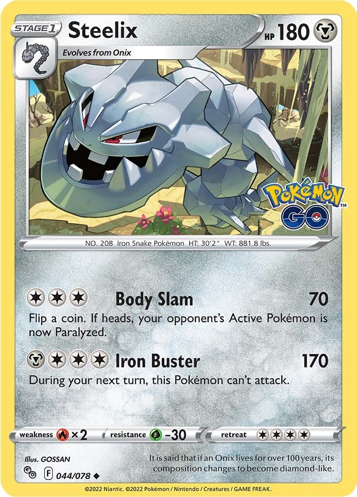 Steelix (044/078) [Pokémon GO] - The Mythic Store | 24h Order Processing