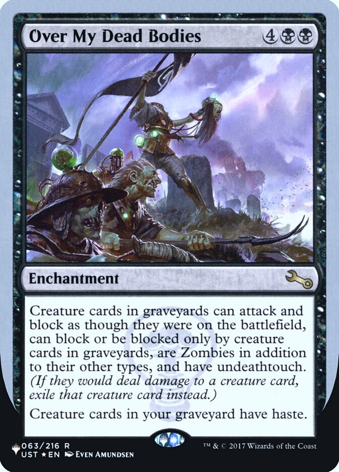 Over My Dead Bodies (Unfinity Foil Edition) [The List] - The Mythic Store | 24h Order Processing