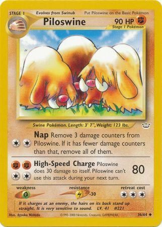 Piloswine (36/64) [Neo Revelation Unlimited] - The Mythic Store | 24h Order Processing