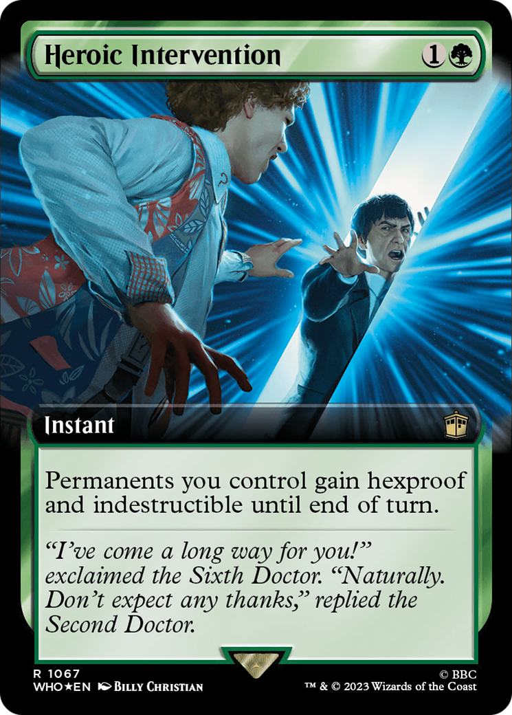 Heroic Intervention (Extended Art) (Surge Foil) [Doctor Who] - The Mythic Store | 24h Order Processing
