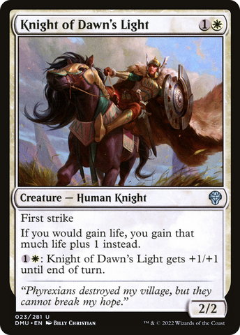 Knight of Dawn's Light [Dominaria United] - The Mythic Store | 24h Order Processing