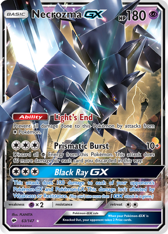 Necrozma GX (63/147) [Sun & Moon: Burning Shadows] - The Mythic Store | 24h Order Processing