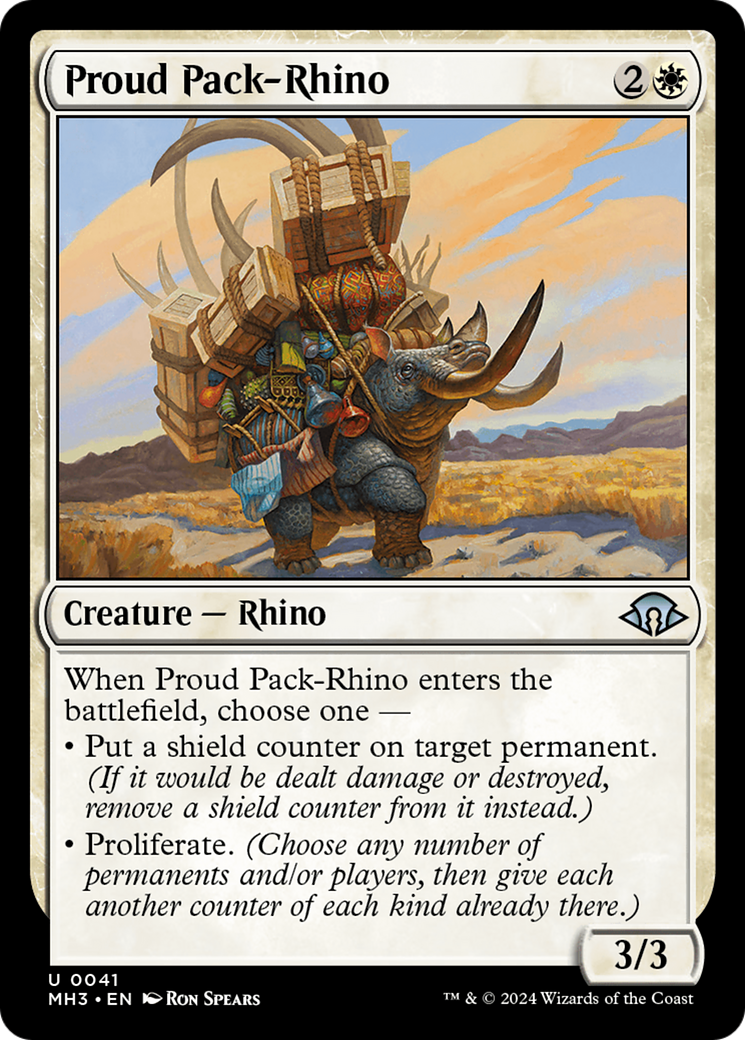 Proud Pack-Rhino [Modern Horizons 3] - The Mythic Store | 24h Order Processing