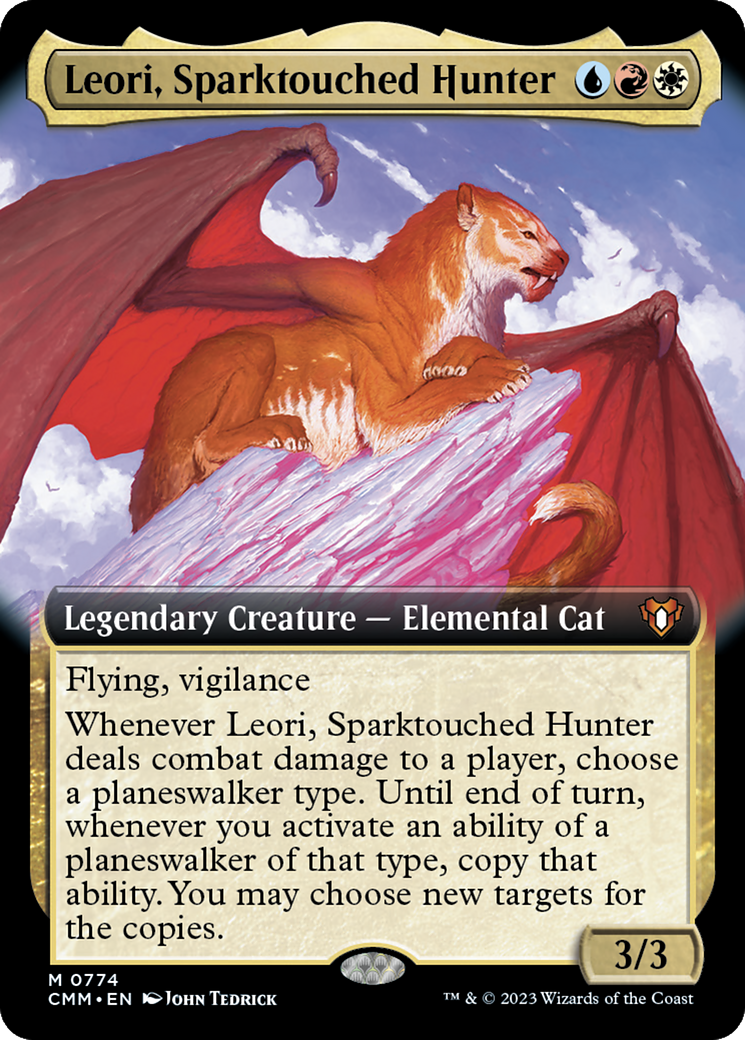 Leori, Sparktouched Hunter (Extended Art) [Commander Masters] - The Mythic Store | 24h Order Processing