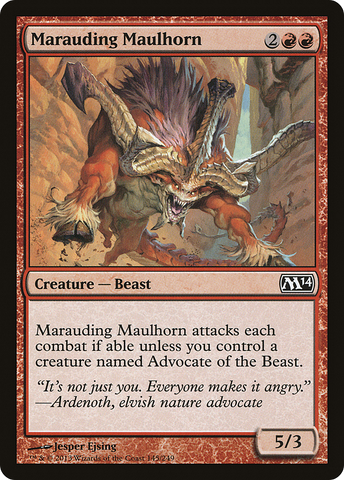 Marauding Maulhorn [Magic 2014] - The Mythic Store | 24h Order Processing