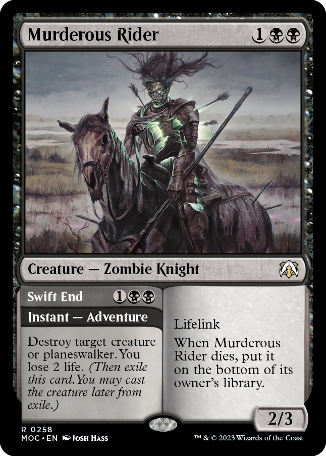 Murderous Rider // Swift End [March of the Machine Commander] - The Mythic Store | 24h Order Processing