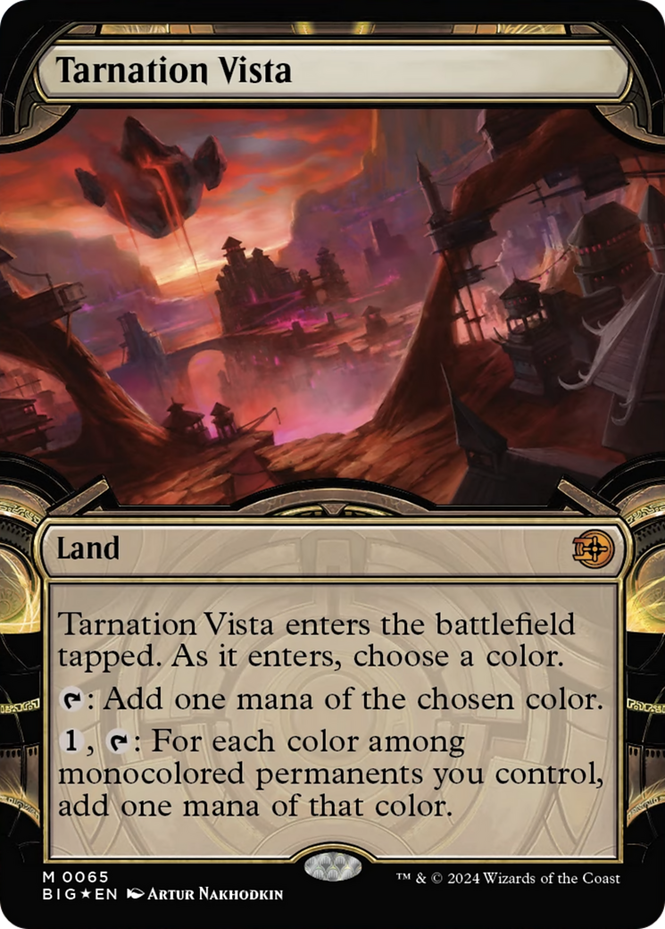 Tarnation Vista (Showcase) (Raised Foil) [Outlaws of Thunder Junction: The Big Score] - The Mythic Store | 24h Order Processing