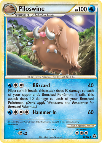 Piloswine (48/102) [HeartGold & SoulSilver: Triumphant] - The Mythic Store | 24h Order Processing