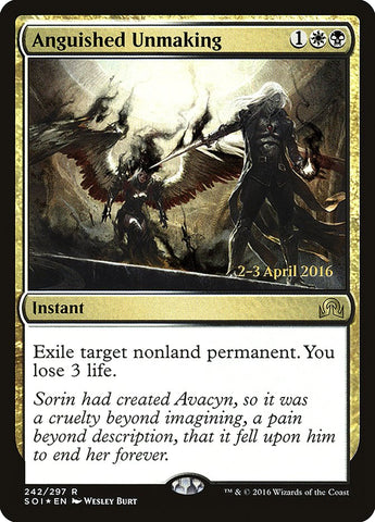 Anguished Unmaking [Shadows over Innistrad Prerelease Promos] - The Mythic Store | 24h Order Processing