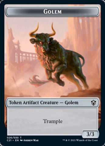 Golem (026) // Thopter Double-Sided Token [Commander 2021 Tokens] - The Mythic Store | 24h Order Processing