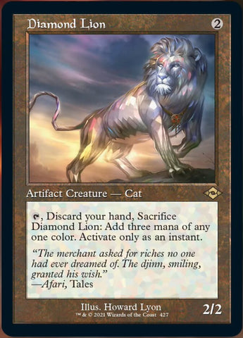 Diamond Lion (Retro Foil Etched) [Modern Horizons 2] - The Mythic Store | 24h Order Processing