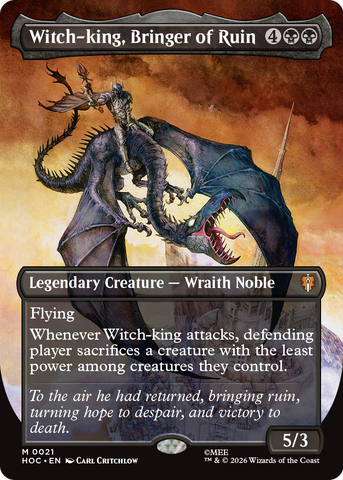 Witch-king, Bringer of Ruin (Borderless) [The Hobbit: Eternal-Legal] - The Mythic Store | 24h Order Processing